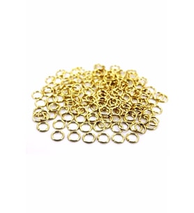 0,8mm 100 Adet GOLD Montaj Takı Halkası & Kapama Halkası 