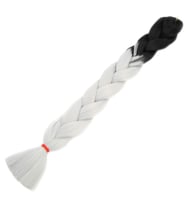 Mulvxprk  Prk02 Afrika Örgülük Sentetik Ombreli Saç 100 Gr. - Siyah / Açık Gri (Mulvix)