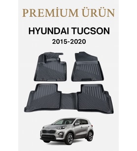 Hyundai Tucson 2015-2020 Uyumlu 3D Oto Paspas Premium