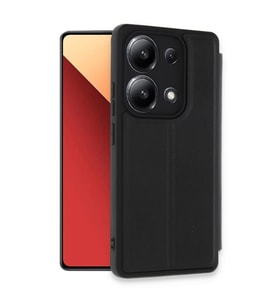 Note 13 4G Kılıf Flip Cover - Siyah