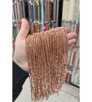 Hematit Taşı Rondela Kesim Parlak Roz 3x2mm Doğal Taş Dizi