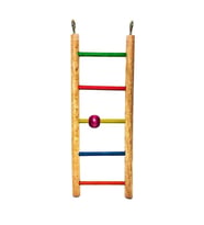 ANS Boncuklu Ahşap Merdiven Kuş Oyuncağı 23cm