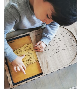 Ahşap Türkiye Haritası, Yapboz, Puzzle Streçli/Kutusuz - (54X100cm)