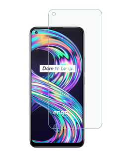 Realme 8 Ekran Koruyucu Nano Temperli Cam (Şeffaf)