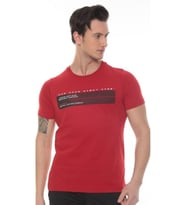 Erkek One Nıne Baskılı T-shirt (Kırmızı)