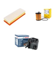 Bosch Filtre Bakım Seti Citroen C3 1.6 HDI Dizel 2002-2008 Hava + Yağ f. + Yakıt Filtre Bosch