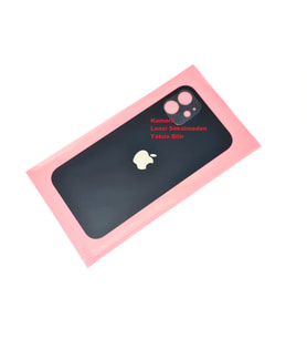 iPhone 12 Arka Pil Batarya Kapağı (CAM) Siyah
