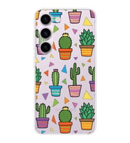 PrintiFy Samsung Galaxy S23 Plus ile Uyumlu Water Color 4  Kamera Korumalı Şeffaf  Kılıf