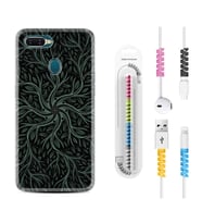 Oppo A5S A15 A16 A54 A55 A73 A74 Kılıf Kablo Koruma Spiral Silikon Sarmaşıklar 1675