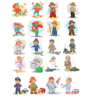 İnsanlar Sticker Set 25 Parça Telefon, Tablet, Defter, Laptop Sticker