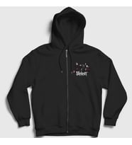Presmono Unisex Siyah Band V3 Slipknot Fermuarlı Kapüşonlu Sweatshirt 291491tt