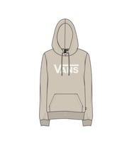 Vans WM DROP V LOGO HOODIE-B Kadın Sweat VN0A5HNP2N11 (Bej)