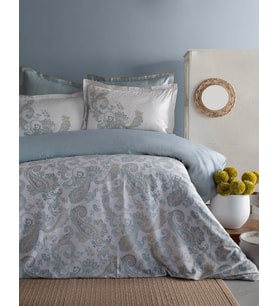 Çift Kişilik Berta İndigo Elegance Saten Nevresim Takımı