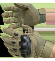 Bushlove Tactical Operatör Full Finger Uzun Taktik Eldiven Haki Yeşil (Karışık)