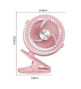 NEVARSA2023 USB Kablolu Mini Fan Standlı Mandallı Model Tatilde Kampda Evde Oynar Başlık 2 Kademeli Üflemeli