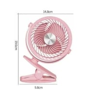 NEVARSA2023 USB Kablolu Mini Fan Standlı Mandallı Model Tatilde Kampda Evde Oynar Başlık 2 Kademeli Üflemeli