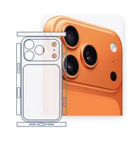 SChitec Apple iPhone 17 Pro Uyumlu Fullbody Arka Kaplama Hidrojel Koruyucu Film