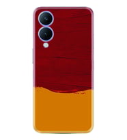 Vivo Y17S Kılıf Silikon Desen Özel Seri Sarı Kırmızı Boya 1708