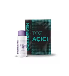 Liquid Keratin Saç Rengi Boya Açıcı Set (Gri Toz Açıcı + Oksidan Krem)