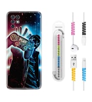 INFINIX Note 11 Pro Note 10 Hot 9 Play Kılıf Kablo Koruma Spiral Silikon Play Me 1757