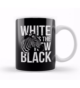 Zebra White Is The New Black Kupa Bardak Porselen