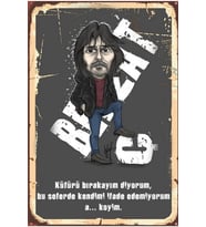 Behzat Ç. Retro Ahşap Poster