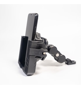 Motosiklet Telefon Tutucu Ayna Bağlantılı Anti Shock 4 Yastıklı Motor Telefon Tutucu