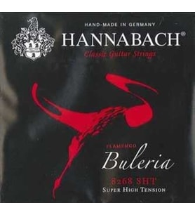 Hannabach 8268SHT Flamenko Gitar Teli Alt 3'lü Set (Super High)  Profesyonel Sert Baslar