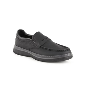 Libero H1066 Antik Deri Erkek Loafer - Eva Tabanlı Günlük Casual Ayakkabı - SİYAH-FÜME