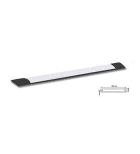36W Siyah Led Bant Armatür Amber Işık 2 Adet