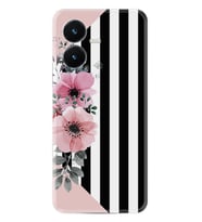 Vivo Y22S Kılıf Resimli Desenli Baskılı Silikon Flowers 4 1390