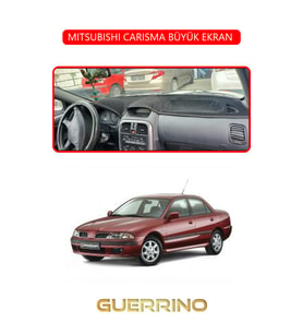 MITSUBISHI CARISMA BÜYÜK EKRAN TORPİDO KORUMA HALISI KIRMIZI KENAR
