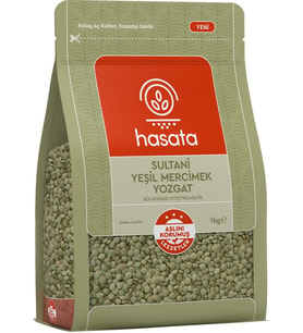 Hasata Yozgat Sultani Yeşil Mercimek 1kg