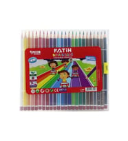 Fatih 24 Renk Tam Boy Plastik Çantalı Kuruboya (Karışık)