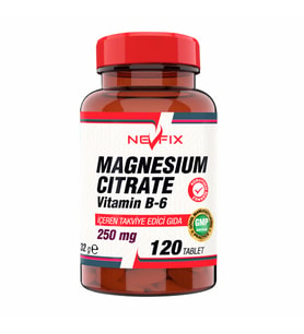 Nevfix Magnesium Citrate 250 mg Vitamin B6 10 mg 120 Tablet