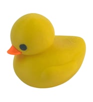 3D Minik Sevimli Yüzen Ördek Model Oyuncak - Sarı