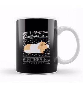 All I Want For Christmas Is A Guinea Pig Knit Pattern Kupa Bardak Porselen