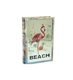 Kutu Kitap Aynalı Flamingo Dekoratiif Hediyelik