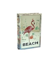 Kutu Kitap Aynalı Flamingo Dekoratiif Hediyelik