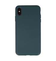 Apple İphone Xs Max Kılıf Nano İçi Kadife Silikon - Koyu Yeşil