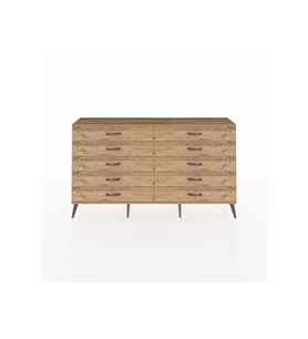 Arges Konsol 10 Çekmeceli  176x30x99 Antrasit-Çam