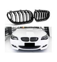 Bmw 5 Seri E60  (2003-2009) Uyumlu   M5 Plastik Parlak Siyah Panjur