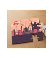 Camii Manzarası Tasarımlı 24 Parça Ahşap Çocuk Puzzle MPK0787