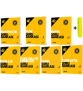 Hız Yayınları 9. Sınıf Tüm Dersler Soru Bankası Yeni 7 Kitap