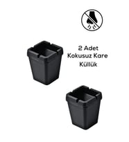 Mithra Life 2 Adet Kokusuz Kare Küllük MIT1130 (Siyah)