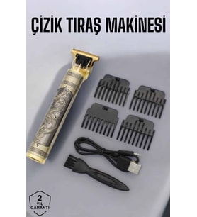 Profesyonel Şarjlı Saç Sakal Şekillendirici Çizik Tıraş Makinesi