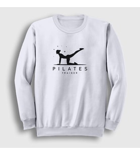 Presmono Unisex Beyaz Trainer Instructor Hediye Pilates Sweatshirt 514960tt (Beyaz)