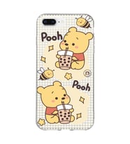 Iphone 7 PLUS - 8 PLUS Uyumlu Winnie The Pooh Tasarımlı Şeffaf Telefon Kılıfı