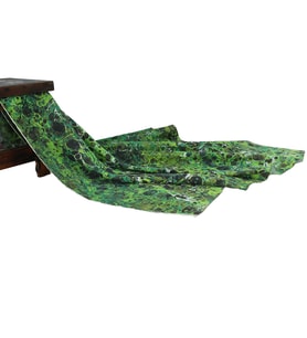 e38 EL İŞÇİLİĞİ KADIN RENKLİ EBRU EŞARP 90*90 cm - E0111
