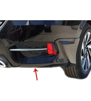 Honda Civic Uyumlu 10 Arka Tampon Altı 2 Parça Fiber 2016 Ve Sonrası